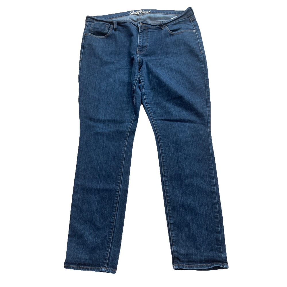 Old Navy Denim Jeans The Sweetheart Straight Leg Dark Wash Women's Size 16 R